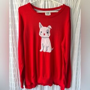 Ellen Degeneres Red Crewneck Sweater
